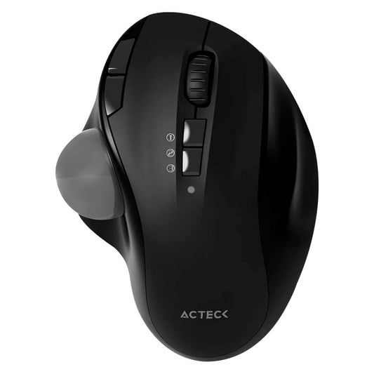 Mouse Inalambrico Acteck (Ac-936309) Virtuos Art Mi790,Rf Usb,Bt,Optico,2400 Dpi,Recargable,Negro