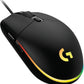 Mouse Gamer Logitech Óptico G203 Lightsync, Alámbrico, Usb, 8000Dpi, Negro
