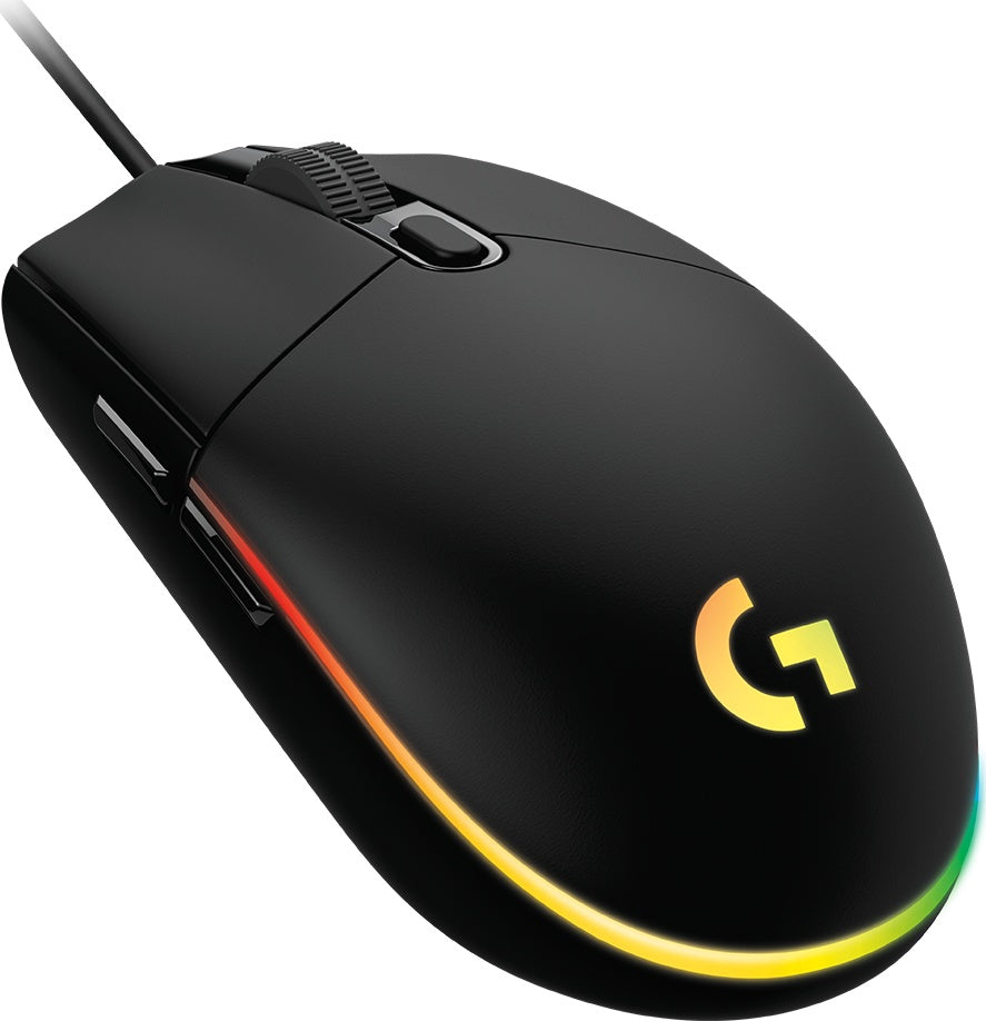 Mouse Gamer Logitech Óptico G203 Lightsync, Alámbrico, Usb, 8000Dpi, Negro