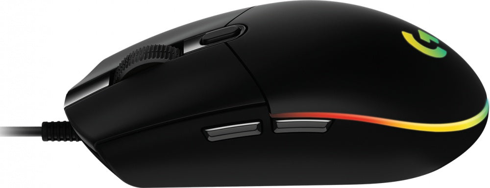 Mouse Gamer Logitech Óptico G203 Lightsync, Alámbrico, Usb, 8000Dpi, Negro