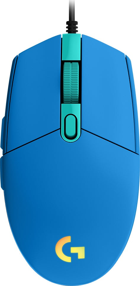 Mouse Gamer Logitech Óptico G203 Lightsync, Alámbrico, Usb, 8000Dpi, Azul
