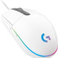 Mouse Gamer Logitech Óptico G203 Lightsync, Alámbrico, Usb, 8000Dpi, Blanco