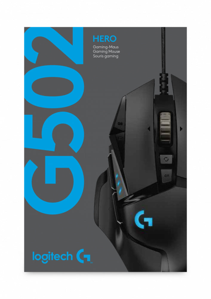 Mouse Logitech G502 Hero Usb 25,600Dpi Rgb Lightsync Black(910-005550)