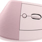 Mouse Logitech Lift Vertical Opt Usb Bolt Bt 4000Dpi Rose (910-006472)