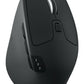 Mouse Ergonómico Logitech Óptico M720 Triathlon, Bluetooth, Usb, 1000Dpi, Negro