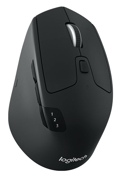 Mouse Ergonómico Logitech Óptico M720 Triathlon, Bluetooth, Usb, 1000Dpi, Negro