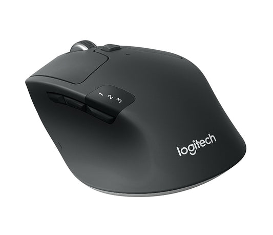 Mouse Ergonómico Logitech Óptico M720 Triathlon, Bluetooth, Usb, 1000Dpi, Negro