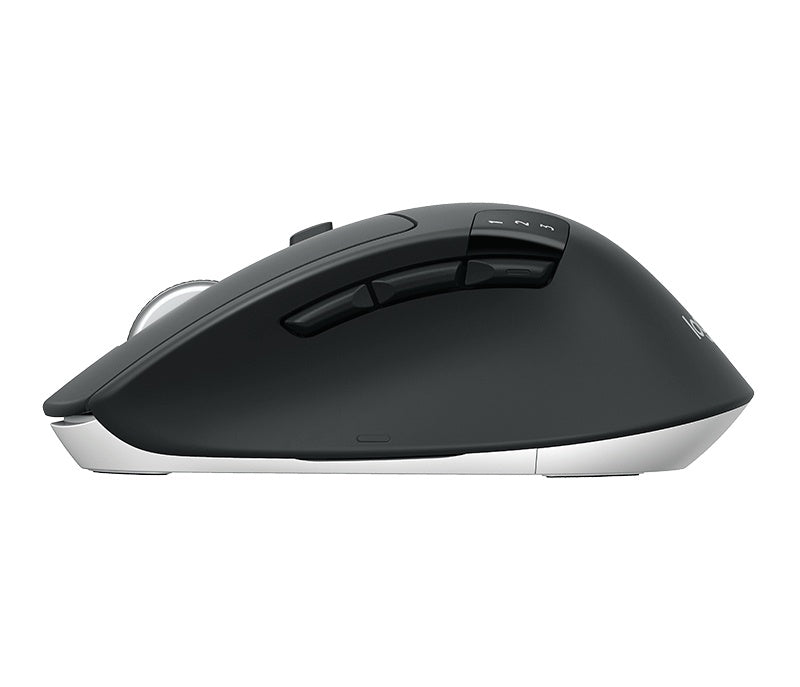 Mouse Ergonómico Logitech Óptico M720 Triathlon, Bluetooth, Usb, 1000Dpi, Negro
