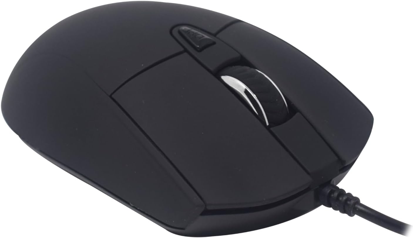 Mouse Naceb (Na-0115N) Alambrico, Optico, 6Botones, 800/2400 Dpi. Negro.