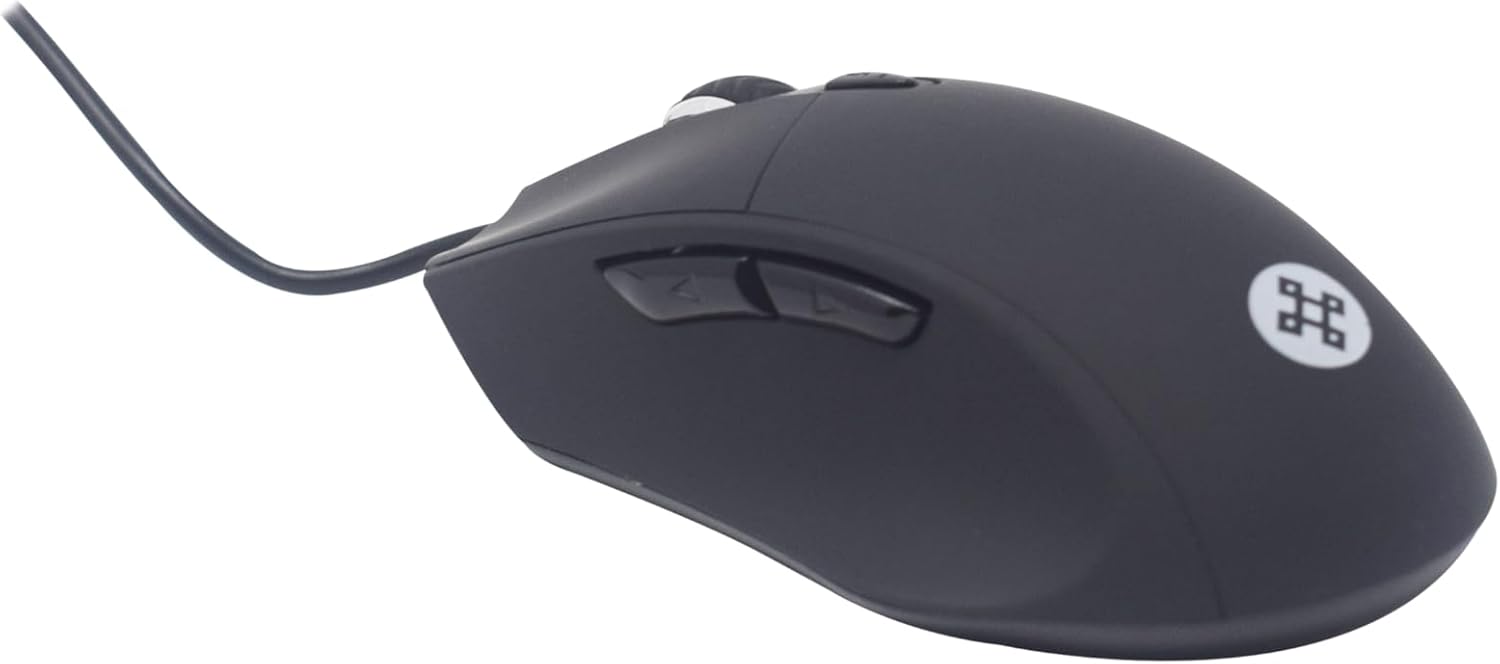 Mouse Naceb (Na-0115N) Alambrico, Optico, 6Botones, 800/2400 Dpi. Negro.