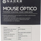 Mouse Naceb (Na-0115N) Alambrico, Optico, 6Botones, 800/2400 Dpi. Negro.