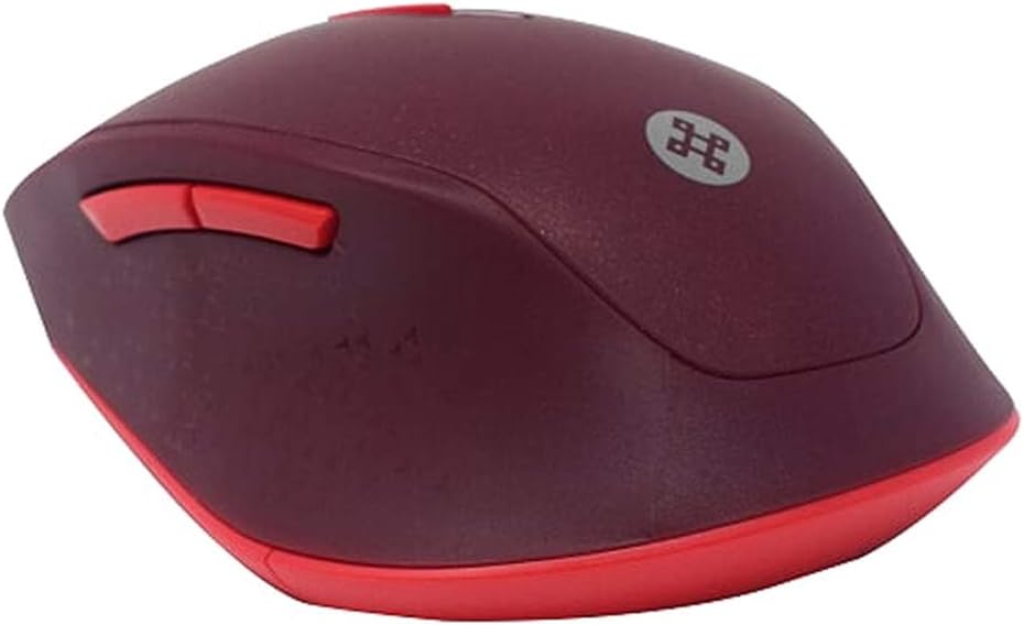 Mouse Naceb (Na-0119R) Inalambrico, Optico, 6Botones, 1200/2400 Dpi Rojo.