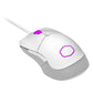 Mouse Optico Cooler Master (Mm-310-Wwol1) Mm310 Blanco, Ligero Ambidiestro,Rgb,400-12000Dpi