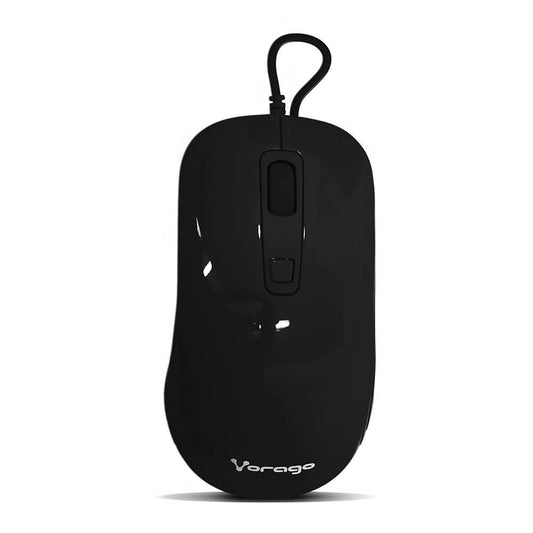 Mouse Ergonómico Vorago Óptico Mo-102, Alámbrico, Usb, 1600Dpi, Negro
