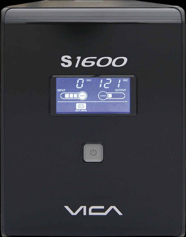 No Break/Ups Vica 1600Va/900W 10 Tomas (5) Regu Y (5) Resp Rj11-Rj45 Pantalla Lcd (S 1600)