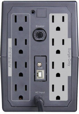 No Break/Ups Vica 900Va/550W 8 Tomas (4) Regu Y (4) Resp Rj11 Pantalla Lcd (S 900)