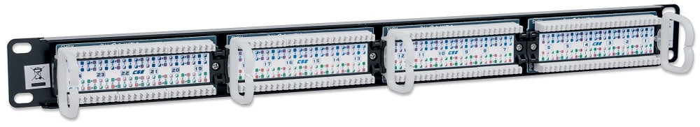 Intellinet Panel De Parcheo Cat5E, 24 Puertos Rj-45, 1U, Negro