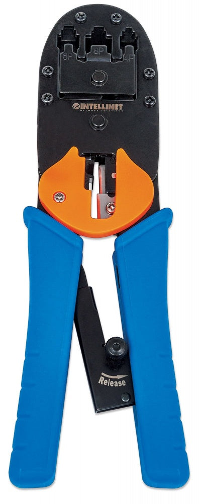 Intellinet Pinza Crimpadora Para Plug Modular Rj-45/Rj-12/Rj-11