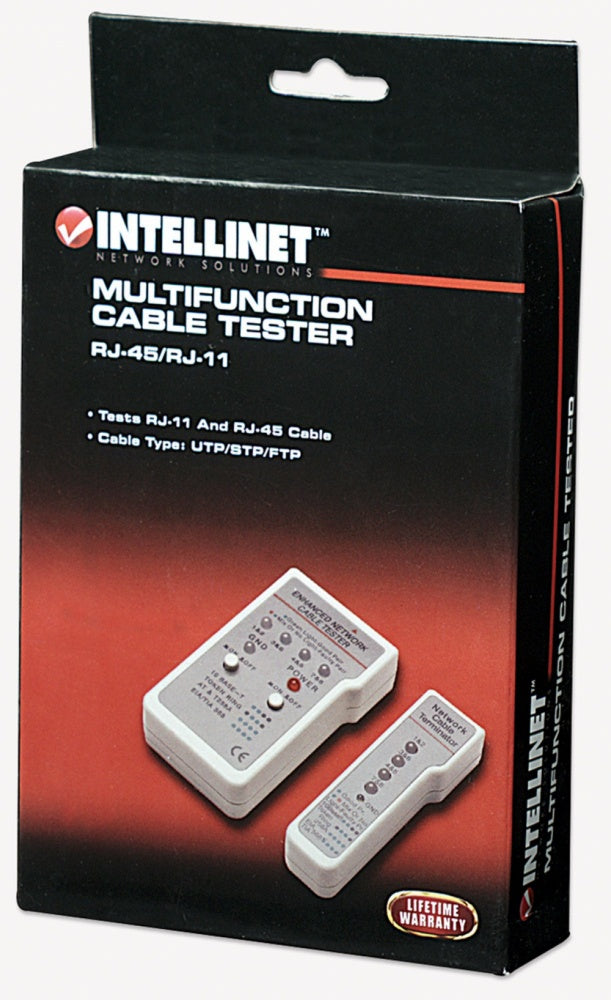 Intellinet Probador De Cables De Red, Rj-11/Rj-45, 4 Leds