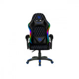 Silla Gamer Necnon Nsg-Rgb1 Foam Clase 4 Cojin Lumbar Y Cabeza Negro/Azul Nbsgr122Rg