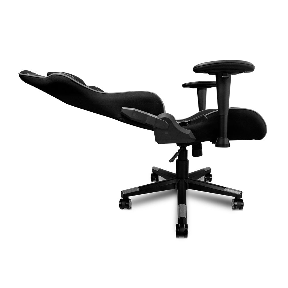 Silla Start The Game Tela Reclinable 2D Con Seguro Negro/Gris Cgc501