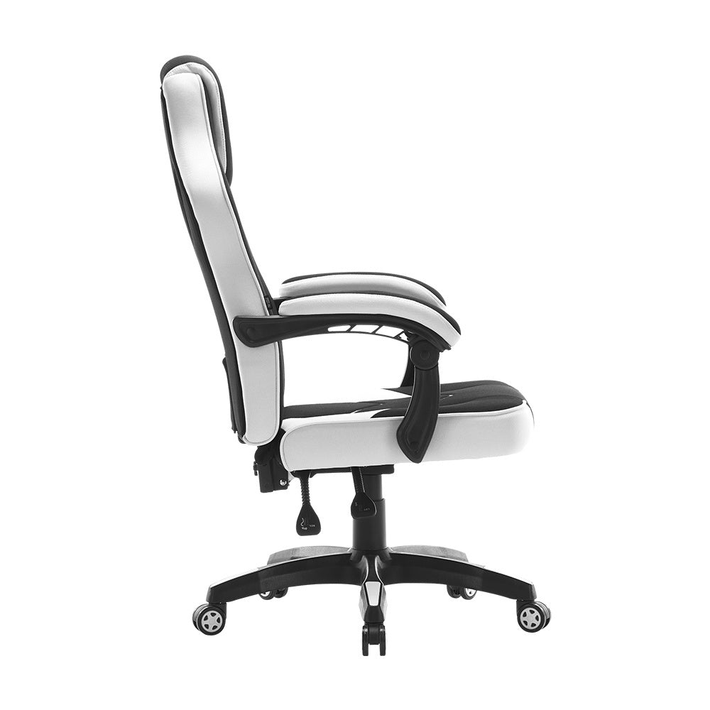 Silla Vorago Start The Game Cgc301-Wh, Tela, Reclinable, Negro/Blanco