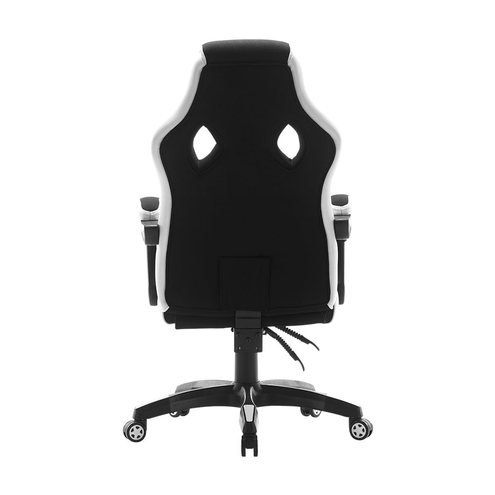 Silla Vorago Start The Game Cgc301-Wh, Tela, Reclinable, Negro/Blanco