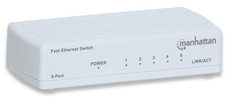 Switch Manhattan Fast Ethernet 560672, 5 Puertos 10/100Mbps - No Administrable