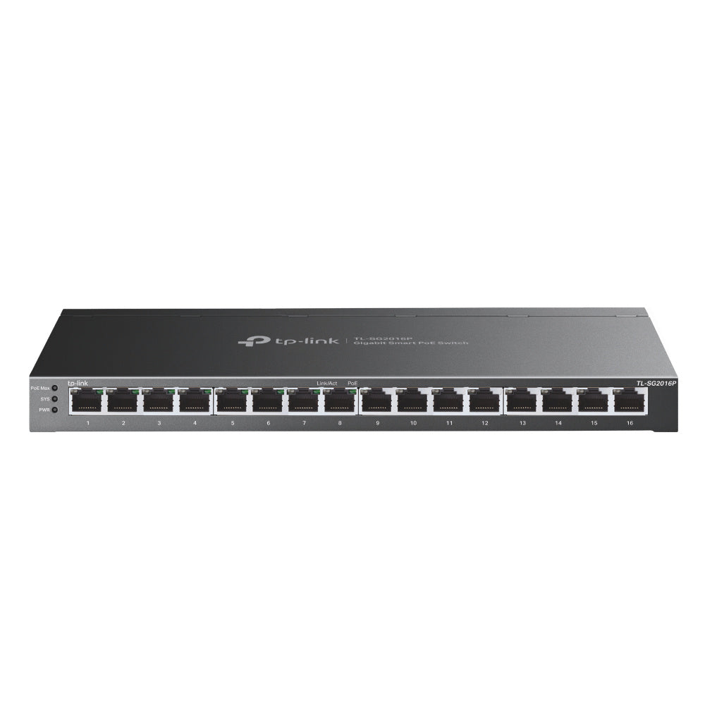 Switch Smart Gigabit Tp-Link 16 Ptos Poe+ 8Ptos /Sg2016P (Tl-Sg2016P)