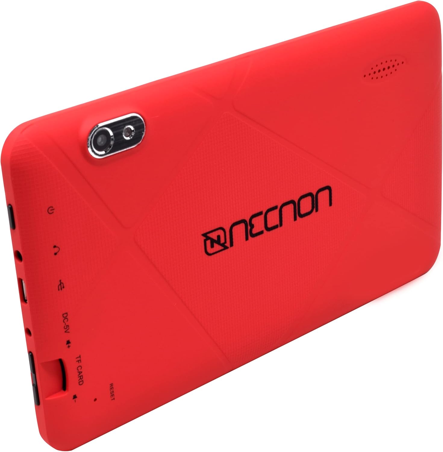 Tablet 7" Necnon (M002Q-2-Rj) Android 10,Ram 2/16Ggb,Cam 2/5Mp,Quadcore 1.8Ghz,Funda Silicon,Rojo