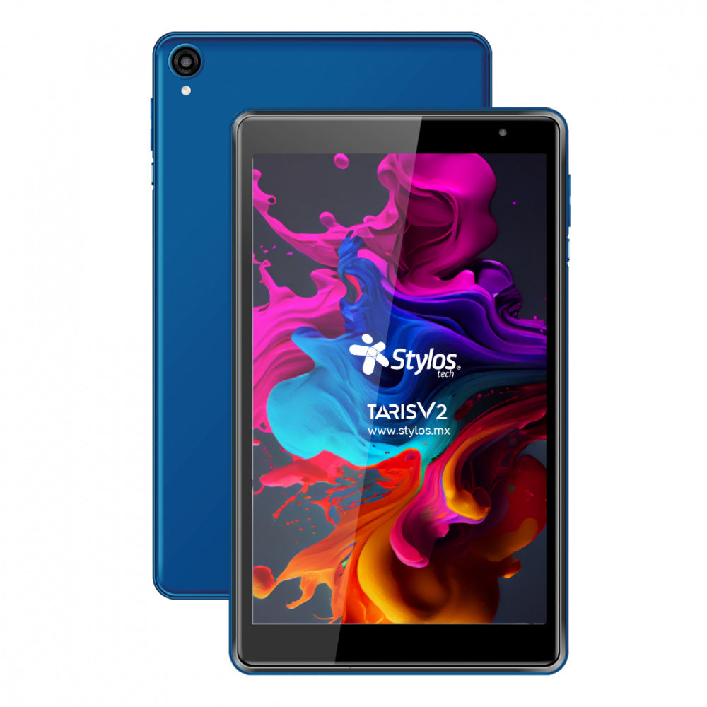 Tablet 8 Stylos (Stta81A) Ram 2/32Gb Android 11 Cam 0.3/2Mp 4000Mah Usb-C Funda Tpu Azul