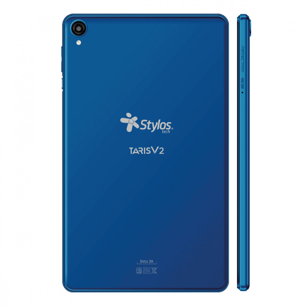 Tablet 8 Stylos (Stta81A) Ram 2/32Gb Android 11 Cam 0.3/2Mp 4000Mah Usb-C Funda Tpu Azul