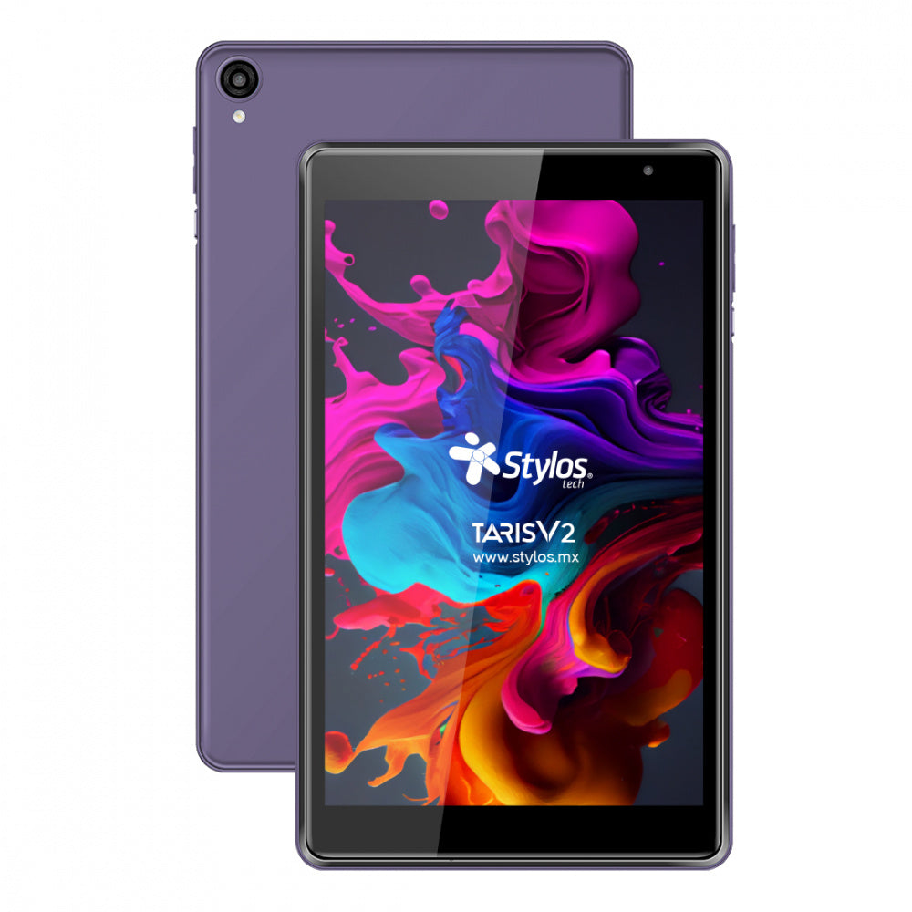 Tablet 8 Stylos (Stta81M) Ram 2Gb/32Gb Android 11 Cam 0.3/2Mp 4000Mah Usb-C Funda Tpu Morado