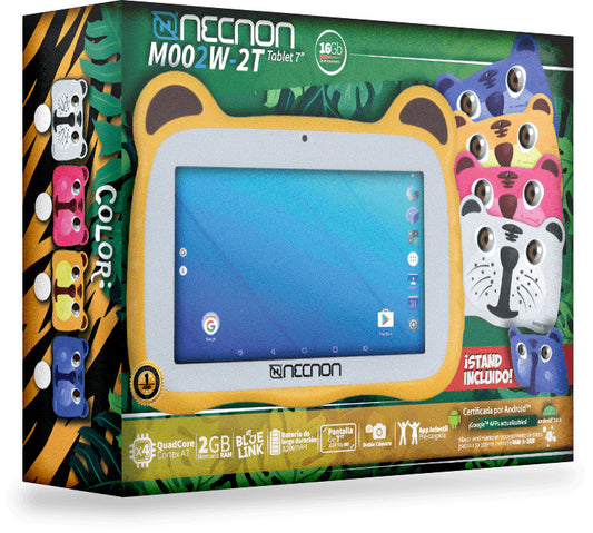Tablet Kids Necnon M002W-2T Azul 2Gb Ram 16Gb 7"" A10 Tigre Nbta2W03St