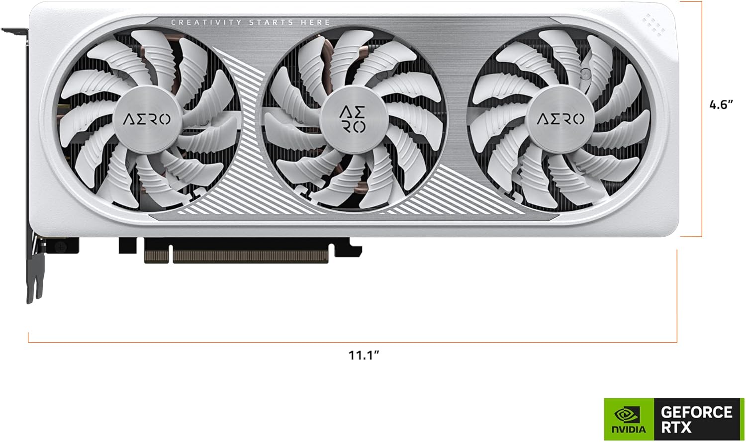 Tarjeta De Video Gigabyte (Gv-N406Taero Oc-8Gd) Rtx 4060 Ti, 8Gb Gddr6,Pcie 4.0, 2*Hdmi, 2*Dp, 3 Fan