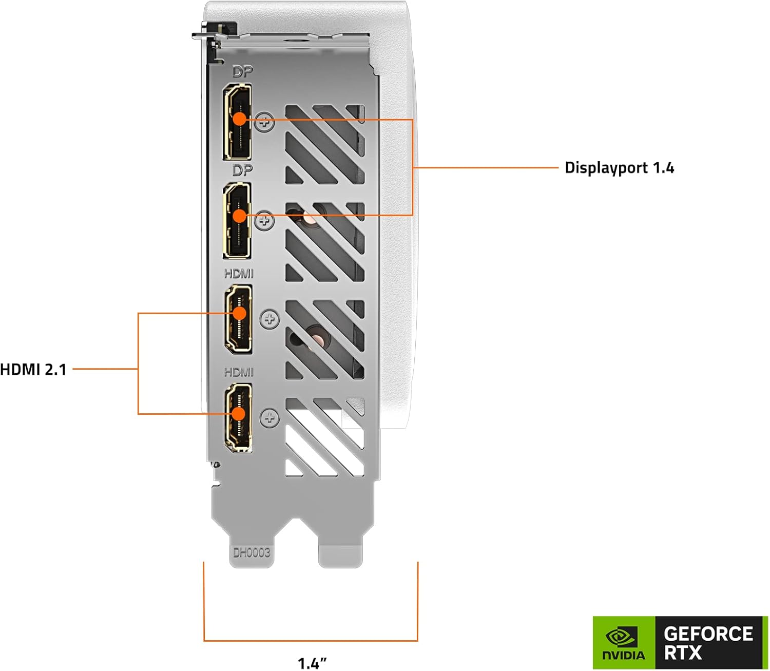 Tarjeta De Video Gigabyte (Gv-N406Taero Oc-8Gd) Rtx 4060 Ti, 8Gb Gddr6,Pcie 4.0, 2*Hdmi, 2*Dp, 3 Fan