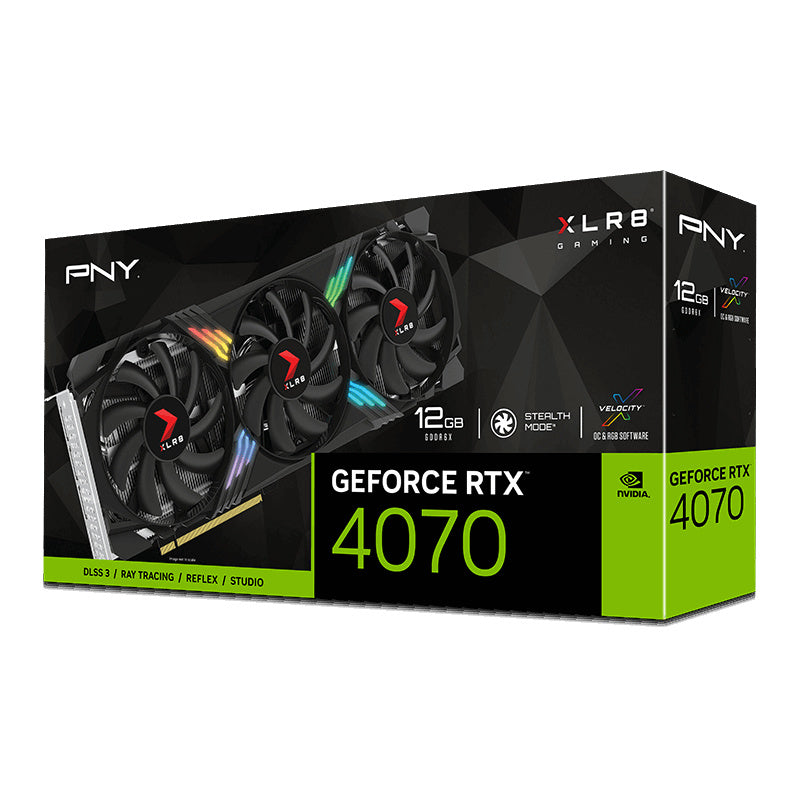 Tarjeta De Video Pny Vcg407012Tfxxpb1 Rtx 4070 12Gb Gddr6 Triple Fan