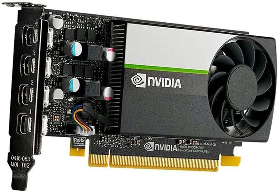 Tarjeta De Video Pny (Vcnt10008Gb-Pb) Quadro T1000,8Gb Gddr6,128Bit,Pci-E 3.0,4*Mini Displayport