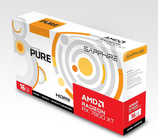 Tarjeta De Video Sapphire (11330-03-20G) Pure Radeon Rx 7800 Xt, 16Gb Gddr6, 2475Mhz, 2*Dp, 2*Hdmi