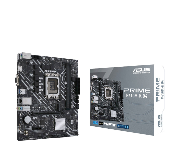 Tarjeta Madre Asus Prime H610M-K D4 /Matx/Hdmi/Lga1700/64Gb/Ddr4