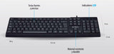 Teclado Acteck Ac-928946, Alámbrico, Usb, Negro (Español)