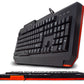 Teclado Alambrico Necnon (Nbgkmi25Rs) Gaminganti-Salpicadurausbbloq Desplluz Rgbrojo Negro