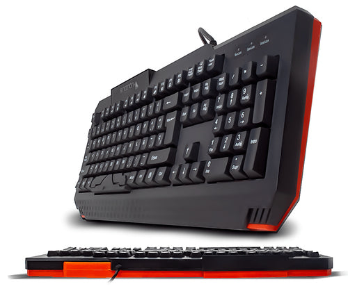 Teclado Alambrico Necnon (Nbgkmi25Rs) Gaminganti-Salpicadurausbbloq Desplluz Rgbrojo Negro