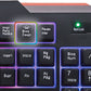Teclado Alambrico Necnon (Nbgkmi25Rs) Gaminganti-Salpicadurausbbloq Desplluz Rgbrojo Negro