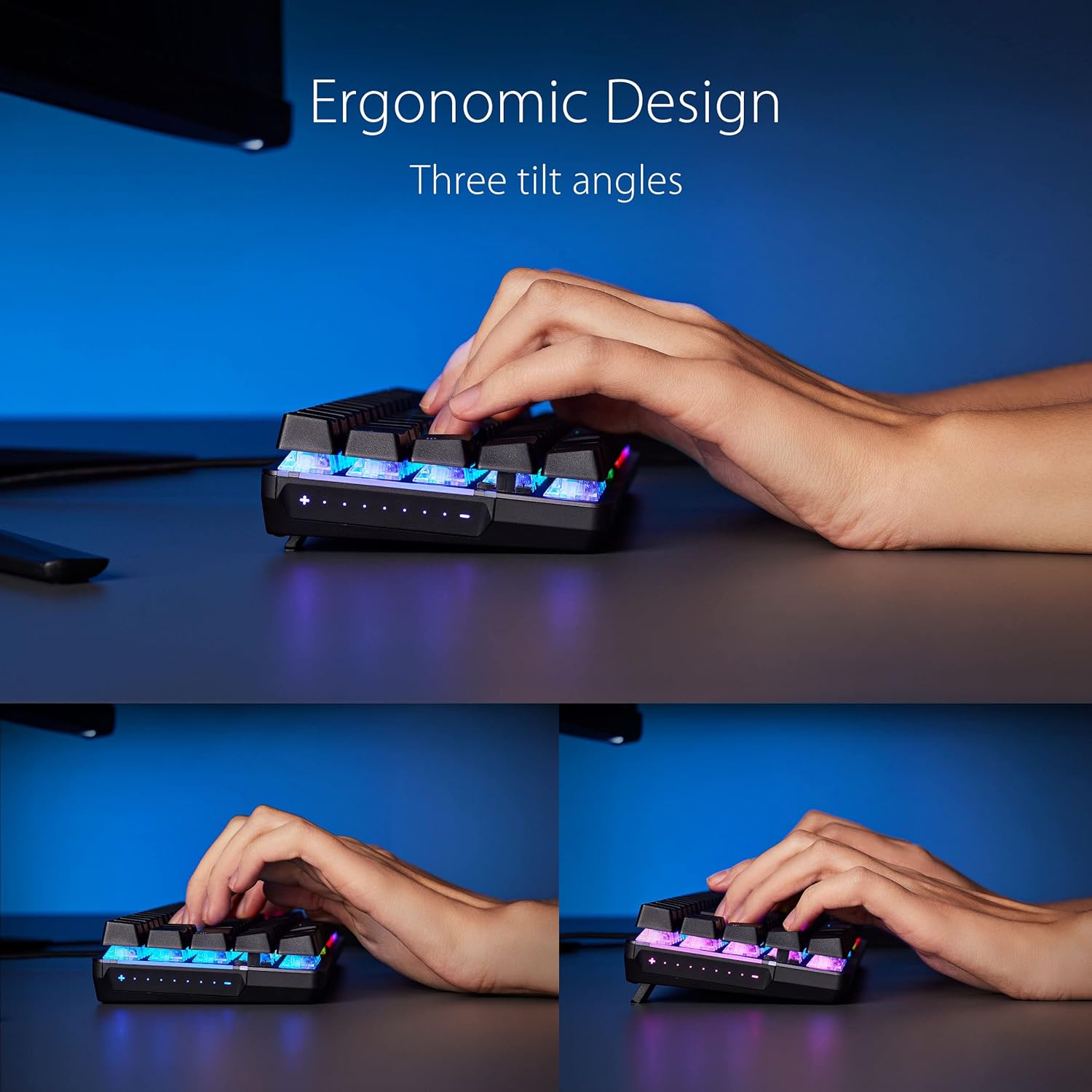 Teclado Asus (M602 Falchion Ace/Nxrd/Blk/Us/Pbt) Mecanico Alambrico,Rgb,Compacto 65%