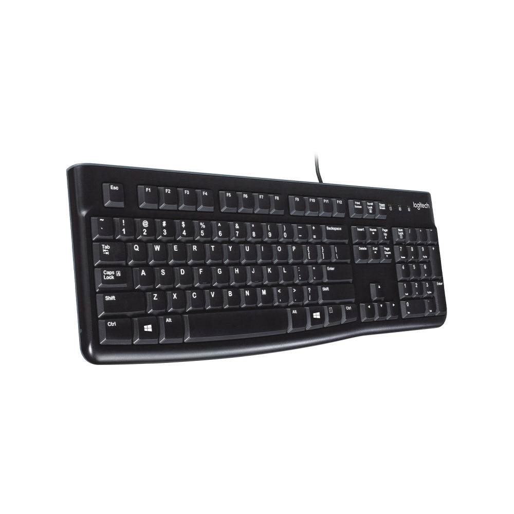 Teclado Logitech K120, Usb, Alámbrico, Negro (Español)