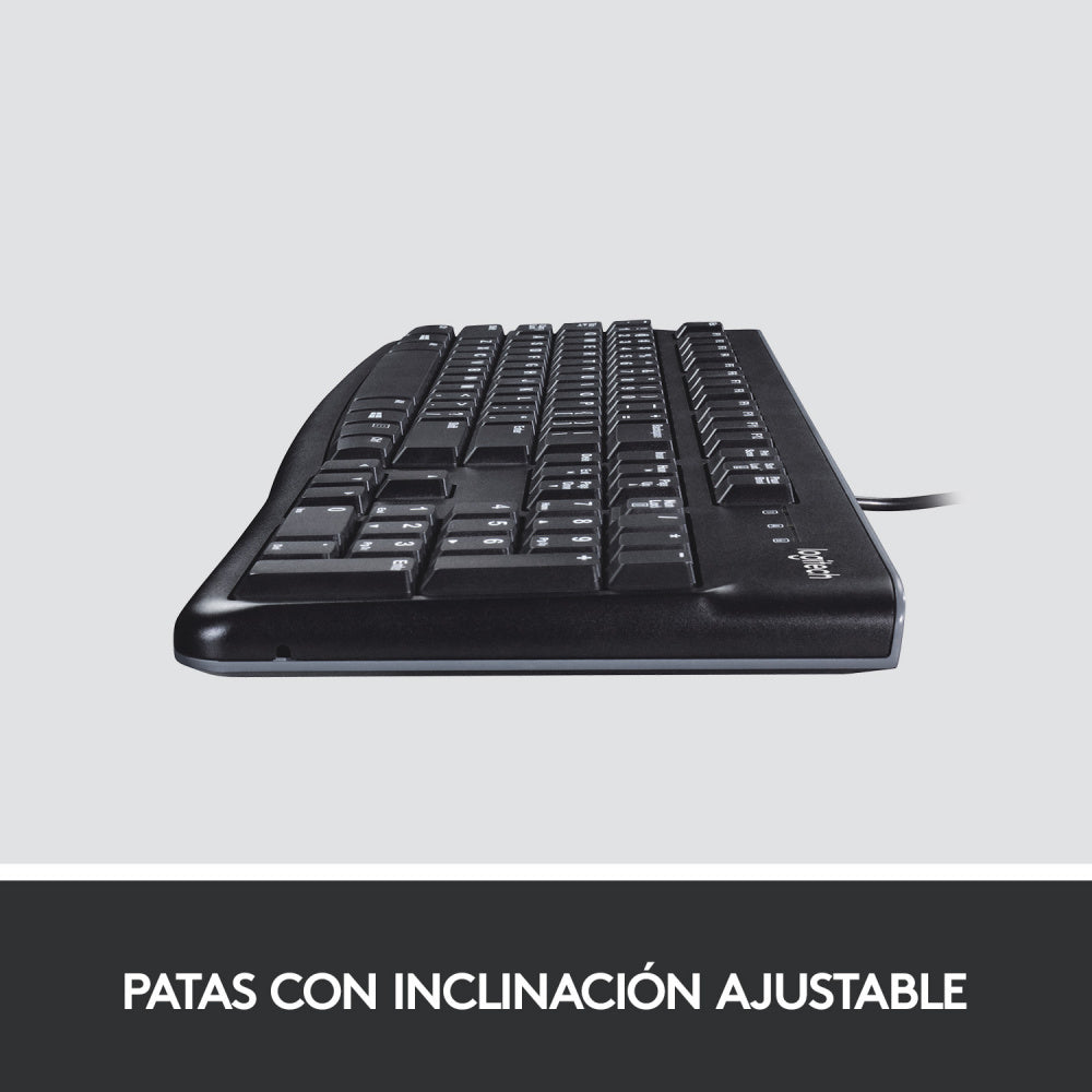 Teclado Logitech K120, Usb, Alámbrico, Negro (Español)