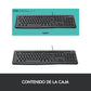 Teclado Logitech K120, Usb, Alámbrico, Negro (Español)