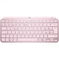 Teclado Logitech Mx Keys Mini Iluminado Bt 10Mt Rose (920-010478)