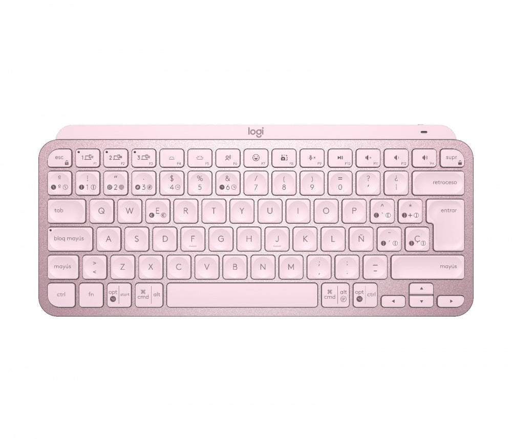 Teclado Logitech Mx Keys Mini Iluminado Bt 10Mt Rose (920-010478)